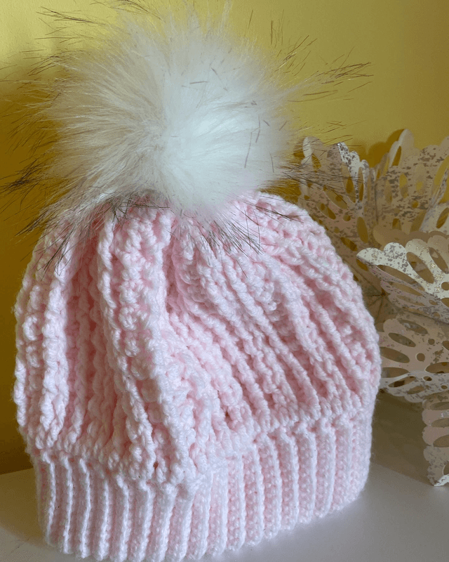 Hat (double brimmed cable stitch)